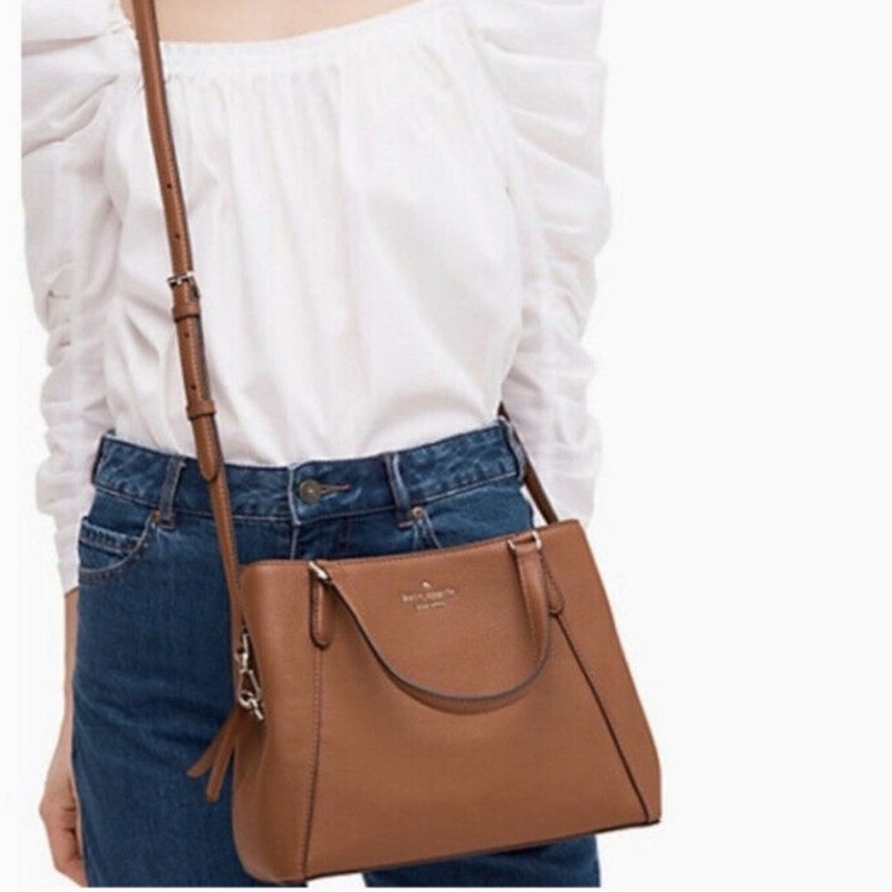 Kate Spade Jackson Brown Leather Satchel
